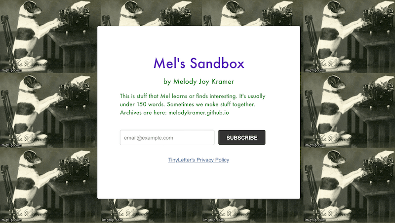 call to action examples for email newsletter signups mels sandbox