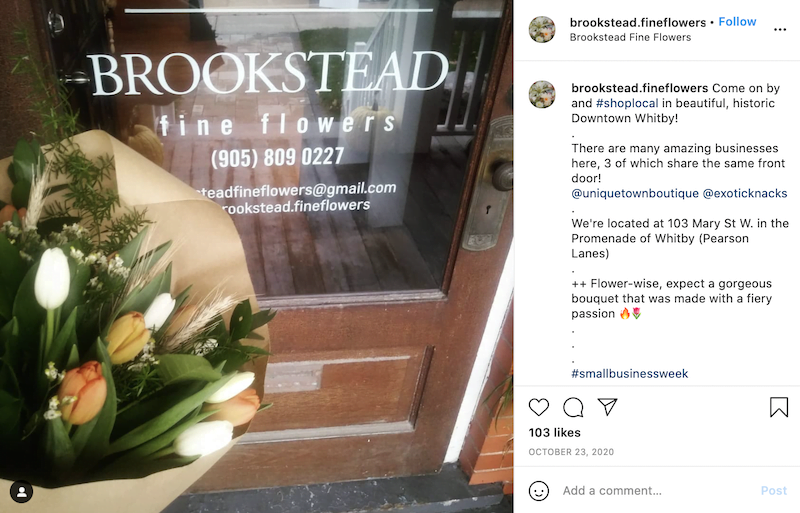may marketing ideas—instagram post promoting flower shop sale