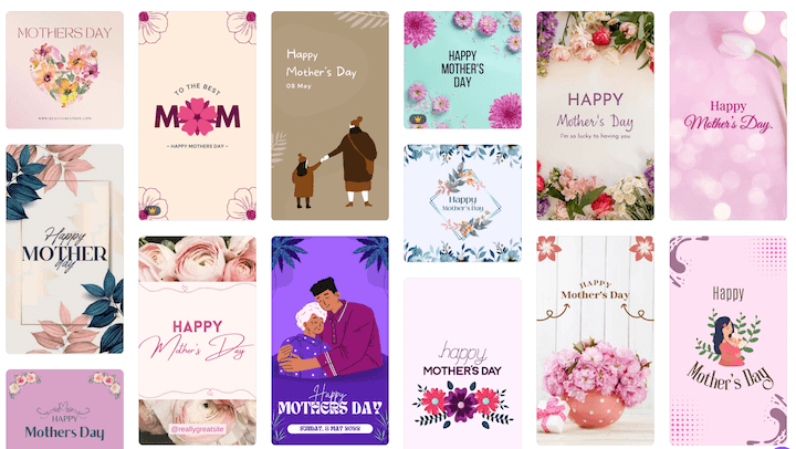 mothers day marketing ideas - canva templates