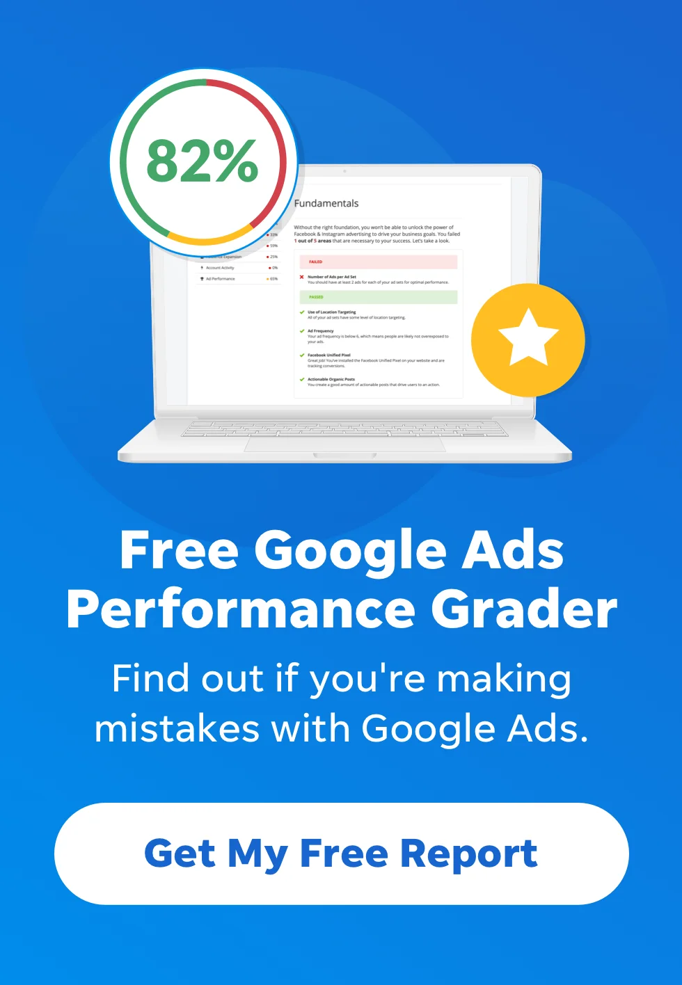 wordstream google ads performance grader
